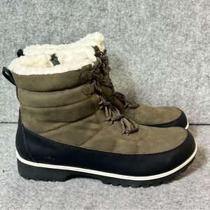 JBU by Jambu Alaska Women’s 9M Mid Calf Olive Waterproof Faux Fur Lined Boots